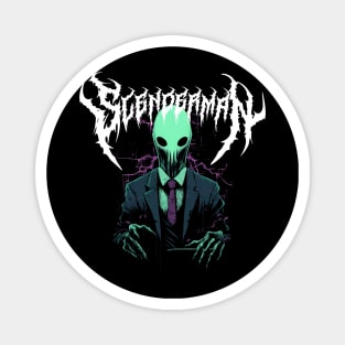 Slenderman Death Metal Style Design Magnet